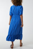 Aztec Print Tassel Midi Dress For Women  - Dropwear