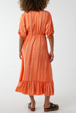 Aztec Print Tassel Midi Dress For Women  - Dropwear
