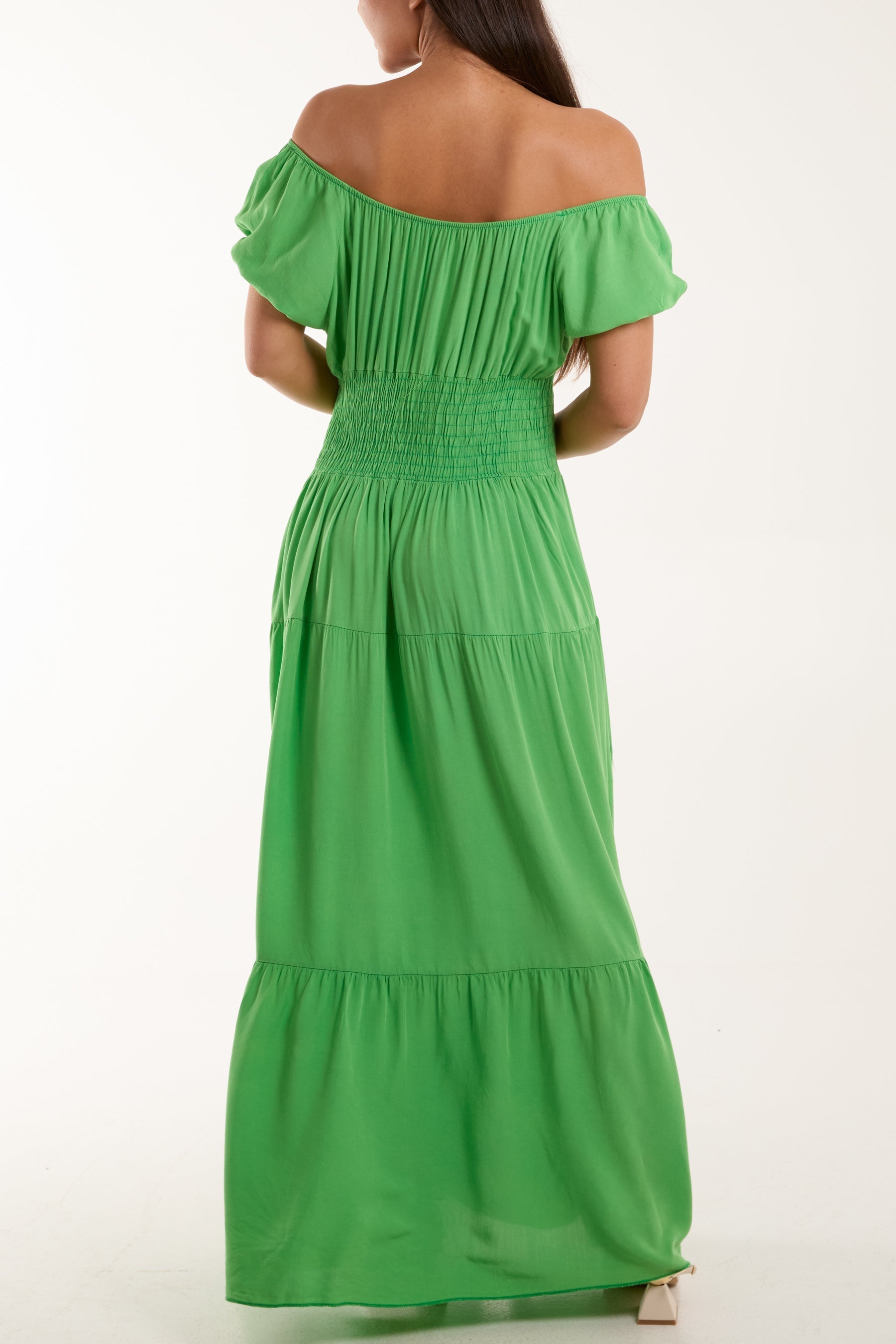 Black Gypsy Scoop Neck Button Maxi Dress For Women ONE SIZE - Dropwear
