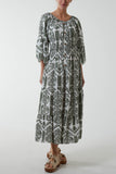 Gypsy Barot Baroque Button Dress For Women  - Dropwear