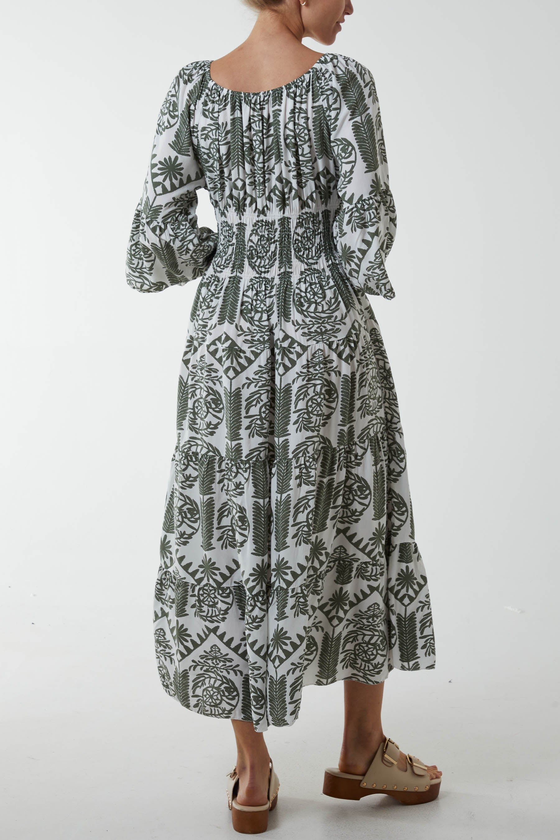 Gypsy Barot Baroque Button Dress For Women  - Dropwear