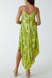 Hanky Hem Tie Dye Cami Dress For Women  - Dropwear