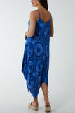 Hanky Hem Tie Dye Cami Dress For Women  - Dropwear