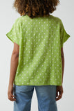 Polka Dot Short Sleeve Top For Women  - Dropwear