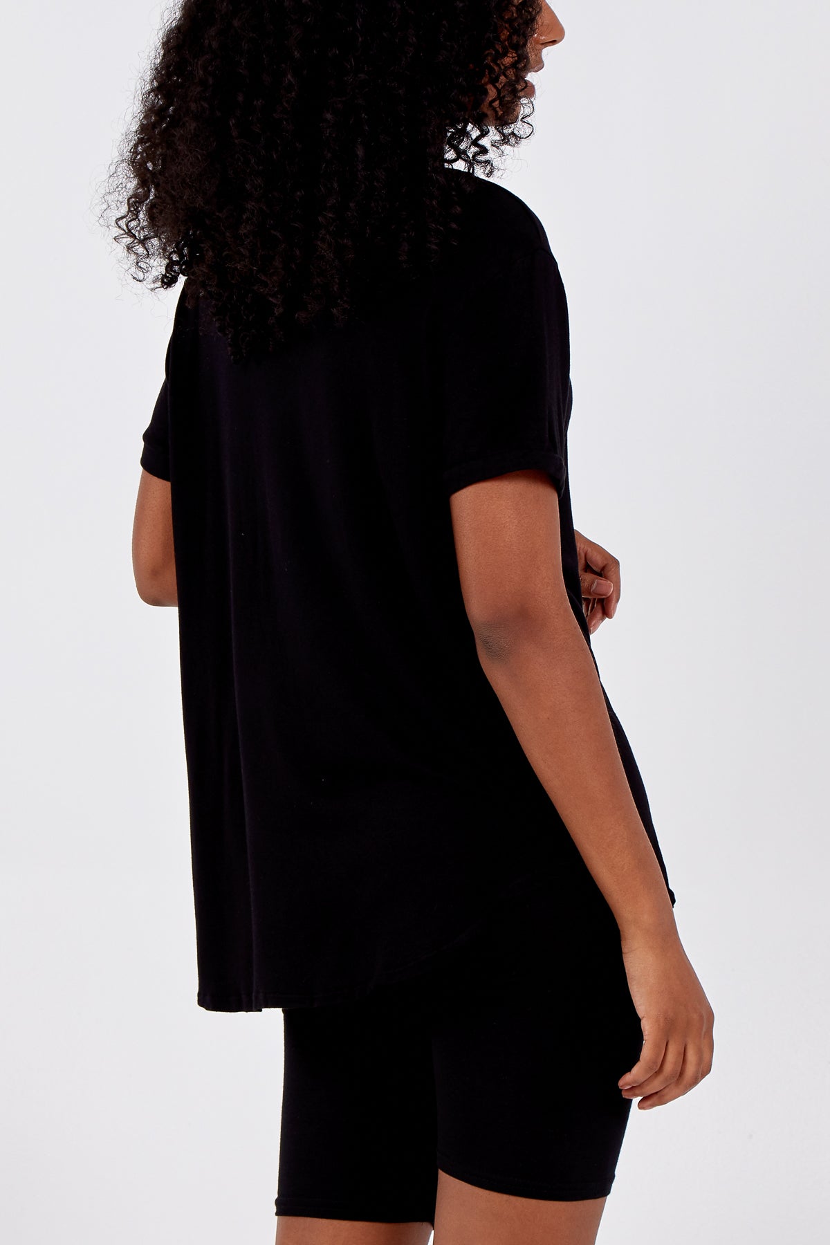 French Terry Super Soft Basic T-Shirt For Women  - Dropwear