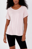 Black French Terry Super Soft Basic T-Shirt For Women ONE SIZE - Dropwear
