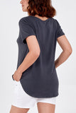 French Terry Super Soft Basic T-Shirt For Women  - Dropwear