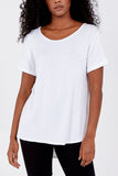 French Terry Super Soft Basic T-Shirt For Women  - Dropwear