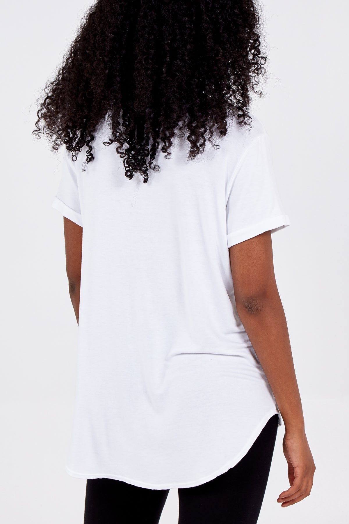 French Terry Super Soft Basic T-Shirt For Women  - Dropwear