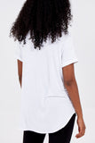 French Terry Super Soft Basic T-Shirt For Women  - Dropwear