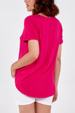 French Terry Super Soft Basic T-Shirt For Women  - Dropwear