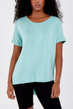 French Terry Super Soft Basic T-Shirt For Women  - Dropwear