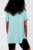 French Terry Super Soft Basic T-Shirt For Women  - Dropwear