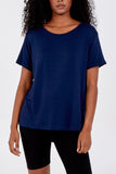 French Terry Super Soft Basic T-Shirt For Women  - Dropwear