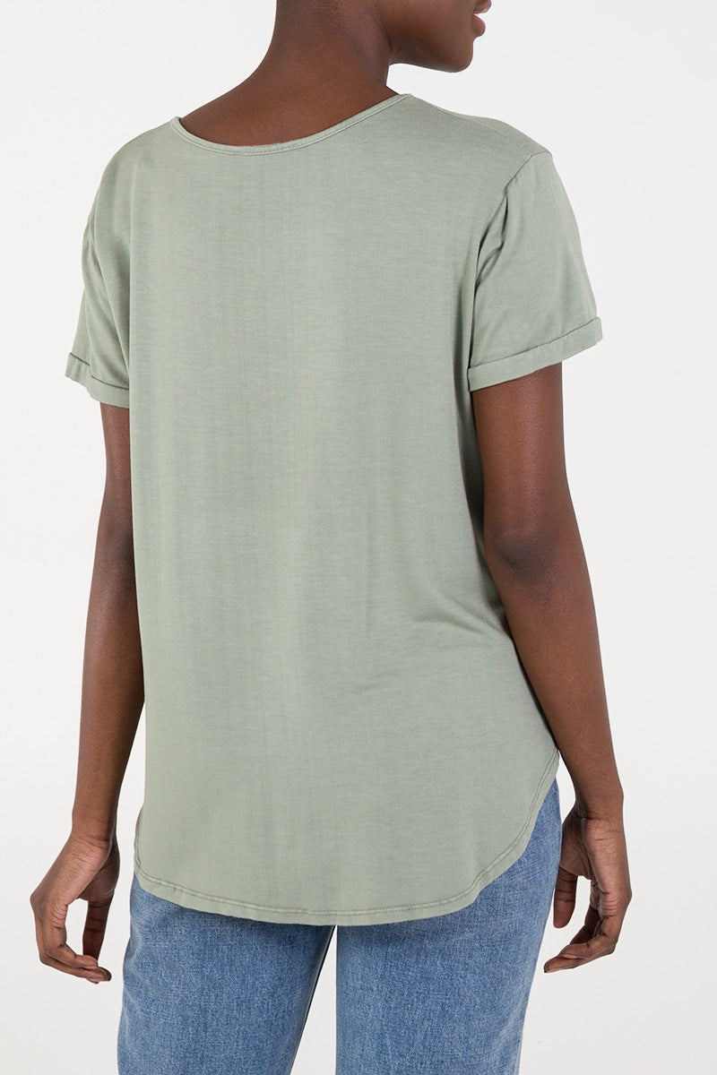 French Terry Super Soft Basic T-Shirt For Women  - Dropwear