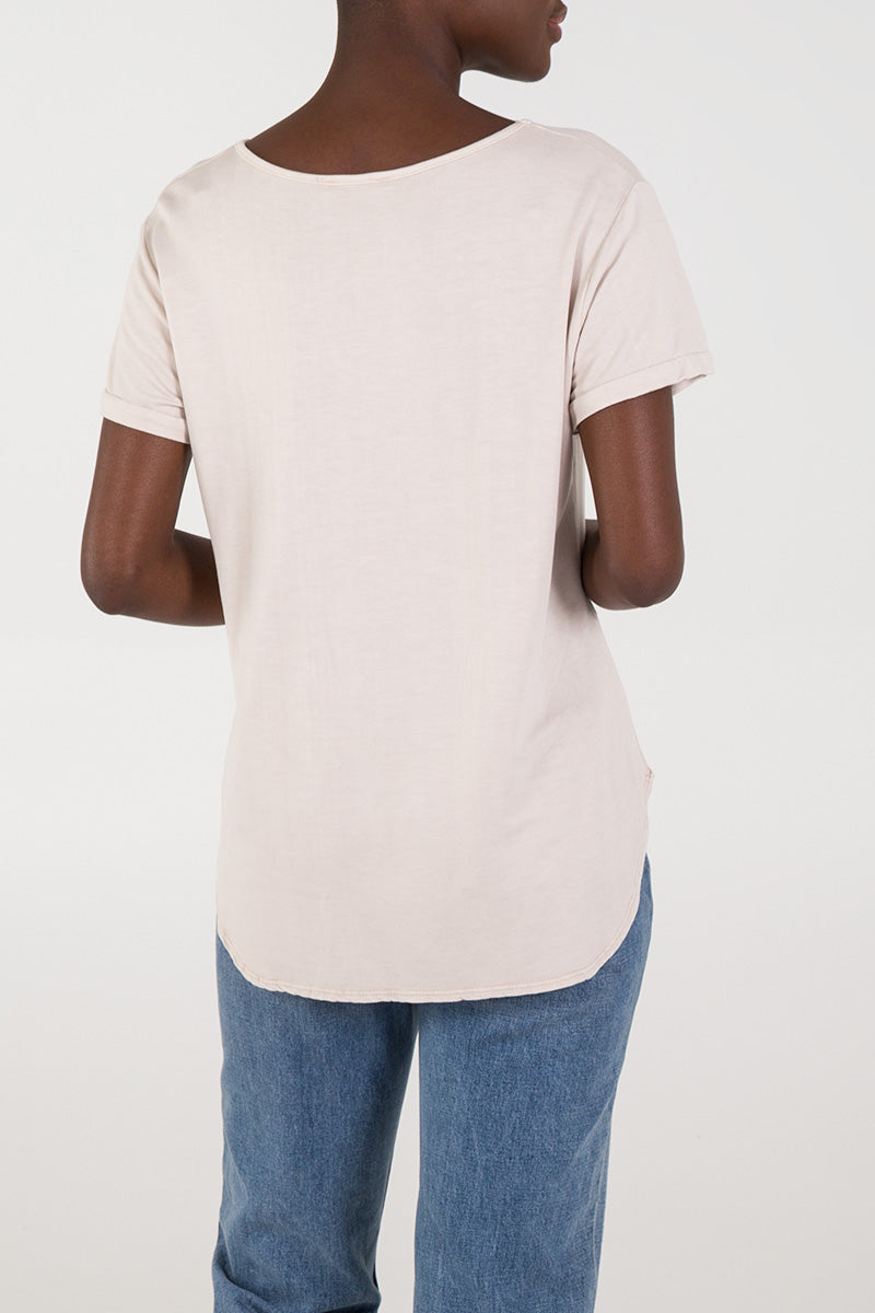 Mint French Terry Super Soft Basic T-Shirt For Women ONE SIZE - Dropwear