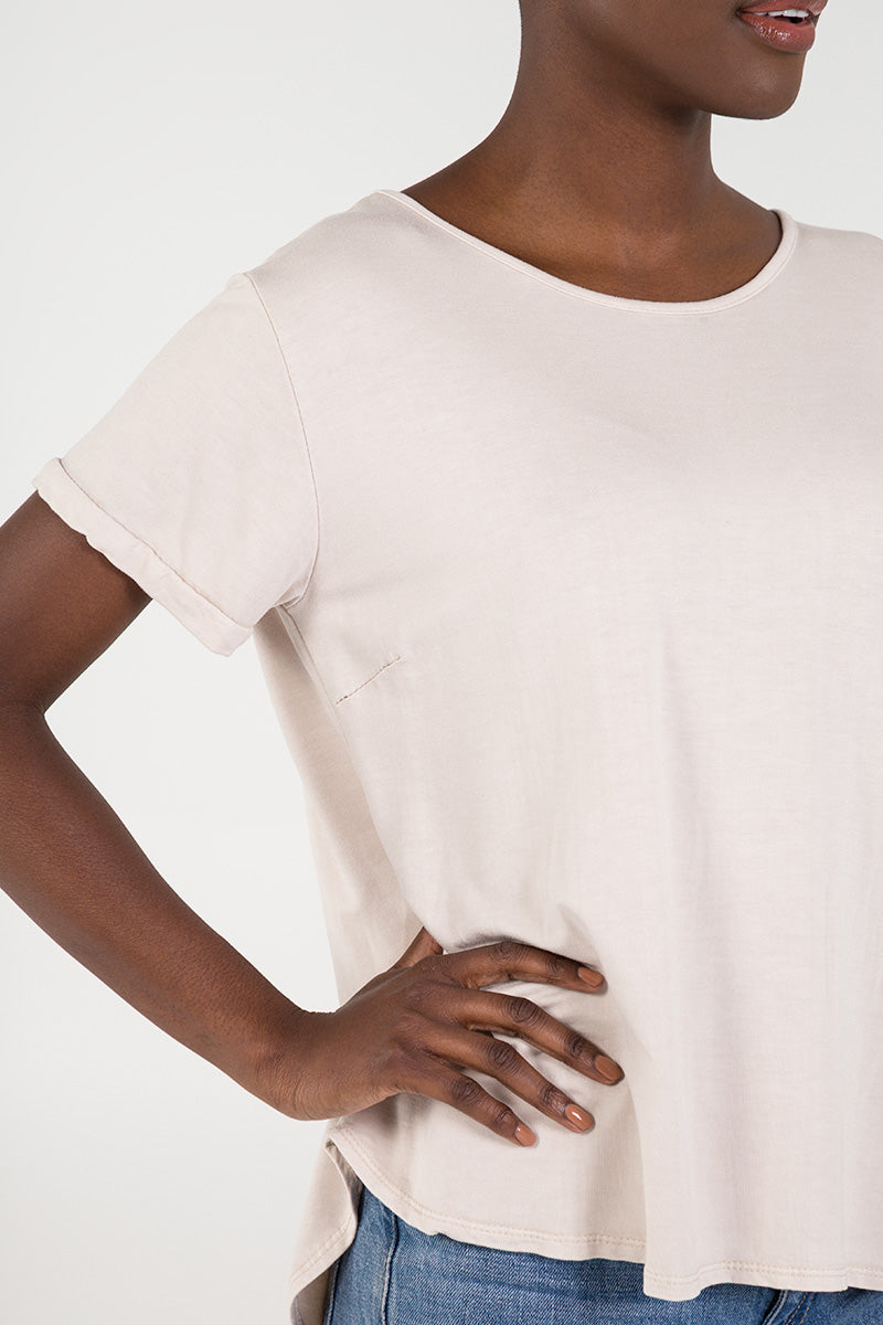 Hot Pink French Terry Super Soft Basic T-Shirt For Women ONE SIZE - Dropwear