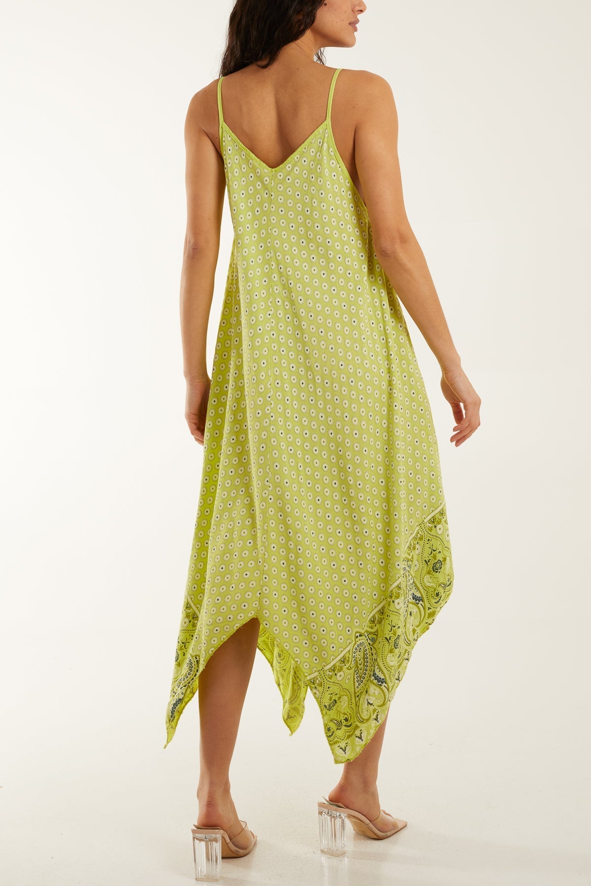 Cami Hanky Hem Midi Dress For Women  - Dropwear