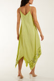 Cami Hanky Hem Midi Dress For Women  - Dropwear