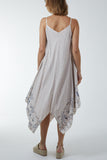 Lime Cami Hanky Hem Midi Dress For Women ONE SIZE - Dropwear
