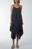 Cami Hanky Hem Midi Dress For Women  - Dropwear