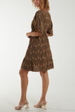 Morrocan Print Tassel Dress For Women  - Dropwear