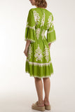 Jade Shirred Bodice Printed Mini Dress For Women ONE SIZE - Dropwear