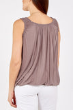 Balloon Ruffle Neck Vest For Women  - Dropwear