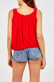 Balloon Ruffle Neck Vest For Women  - Dropwear