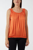 Balloon Ruffle Neck Vest For Women  - Dropwear