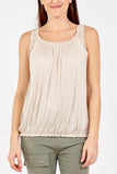 Balloon Ruffle Neck Vest For Women  - Dropwear