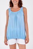 Balloon Ruffle Neck Vest For Women  - Dropwear