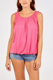 Purple Balloon Ruffle Neck Vest For Women ONE SIZE - Dropwear