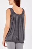 Balloon Ruffle Neck Vest For Women  - Dropwear