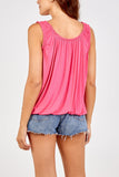 Jade Balloon Ruffle Neck Vest For Women ONE SIZE - Dropwear