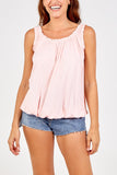 Orange Balloon Ruffle Neck Vest For Women ONE SIZE - Dropwear