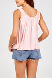 Fuchsia Balloon Ruffle Neck Vest For Women ONE SIZE - Dropwear