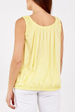 Balloon Ruffle Neck Vest For Women  - Dropwear