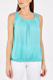 Balloon Ruffle Neck Vest For Women  - Dropwear