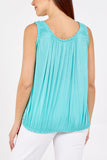 Balloon Ruffle Neck Vest For Women  - Dropwear