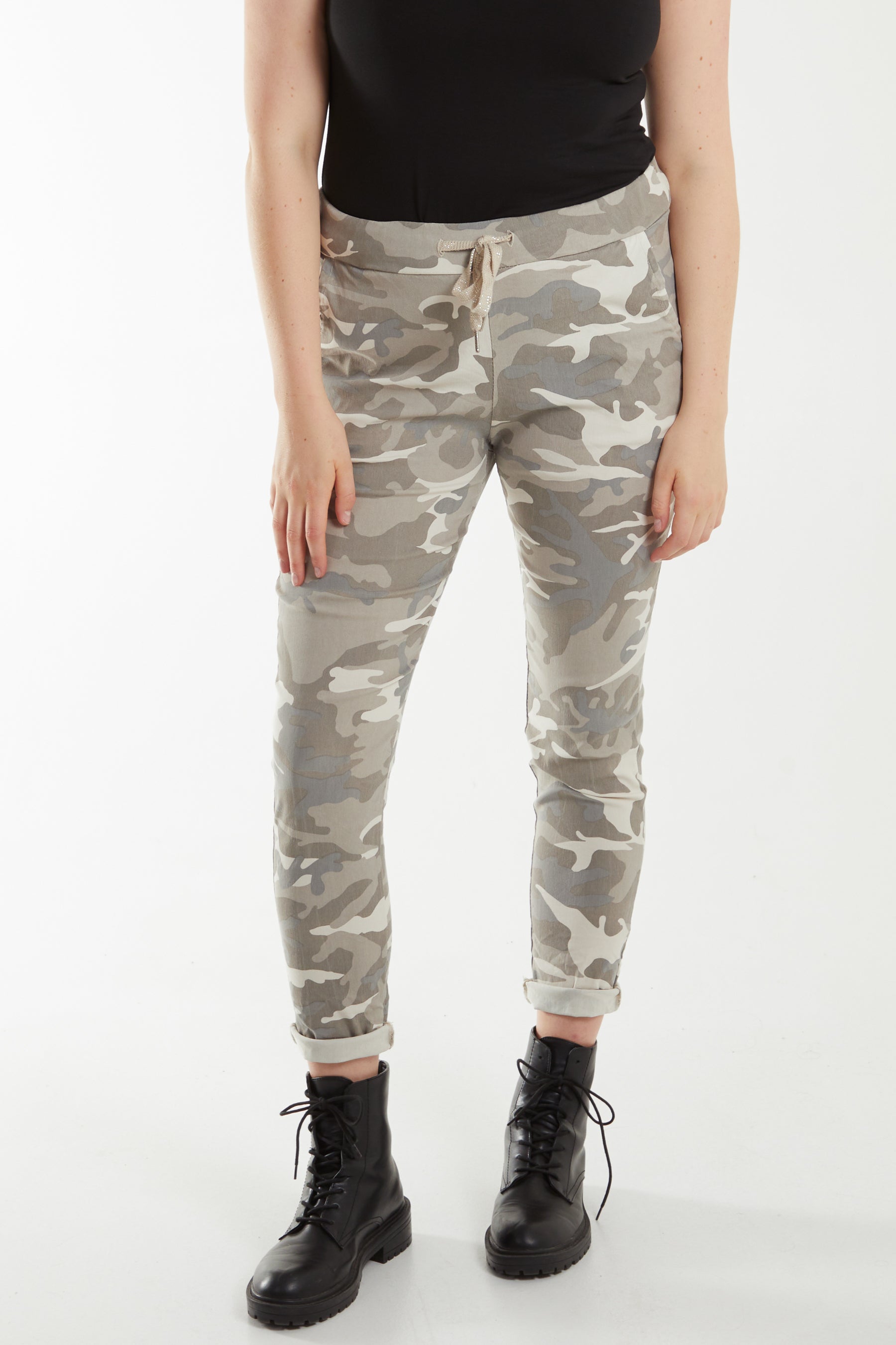 Jade Magic Super Stretch Camouflage Print Trousers For Women ONE SIZE - Dropwear