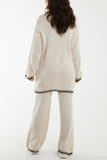 Pockets Stitch Hem Co-Ord Set For Women  - Dropwear