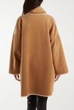 Stitched Hem Jacket with Matching Scarf For Women  - Dropwear