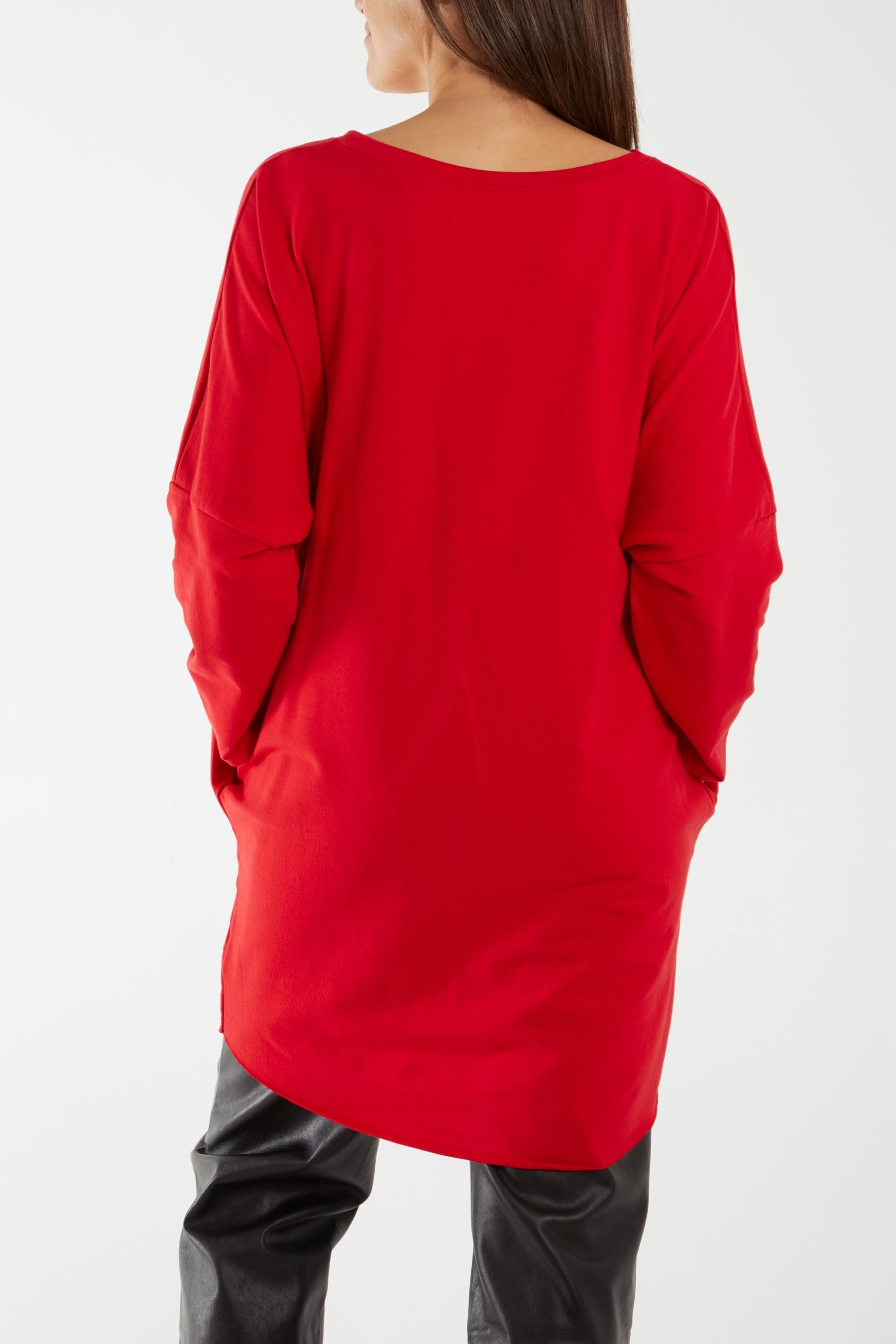 Sequin Festive Glasses Sweatshirt/Dress For Women  - Dropwear
