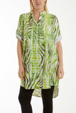 Mixed Animal Print Mini Dress/Shirt For Women  - Dropwear