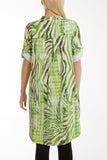 Mixed Animal Print Mini Dress/Shirt For Women  - Dropwear