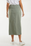Magic String Front Split Pencil Skirt For Women  - Dropwear
