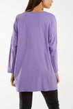 Grey Love Rainbow Sequin Long Sleeve Top For Women ONE SIZE - Dropwear