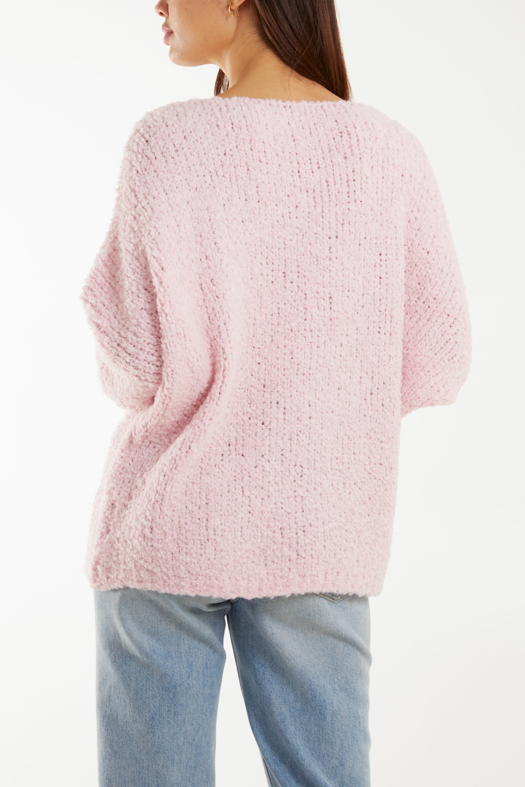 Wool Blend Daisy Boucle Super Soft Knit For Women  - Dropwear