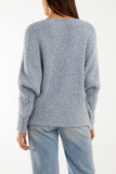 Wool Blend Daisy Boucle Super Soft Knit For Women  - Dropwear